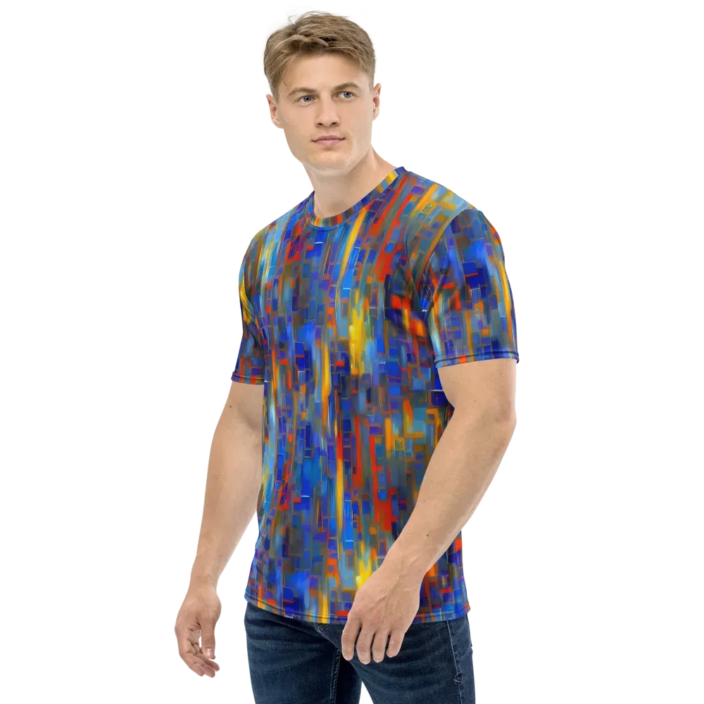 Neoplastique Flow on Men's Crew Neck T-Shirt — Left