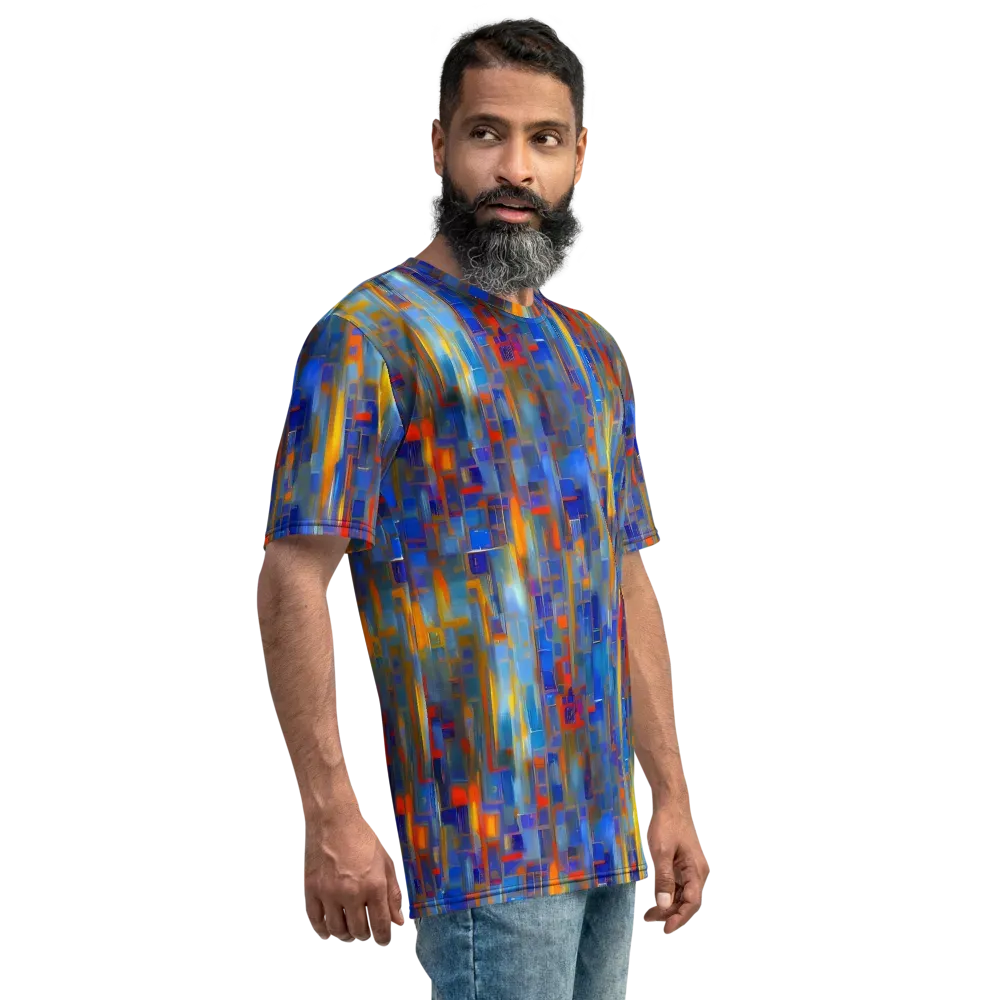 Neoplastique Flow on Men's Crew Neck T-Shirt — Right