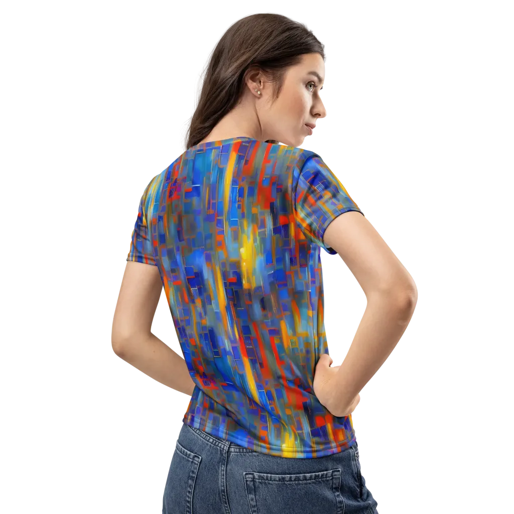 Neoplastique Flow on Women's Crew Neck T-Shirt — Back