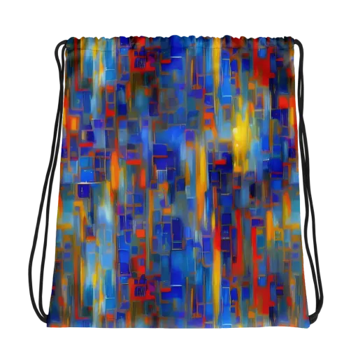 Neoplastique Flow on a Drawstring Bag