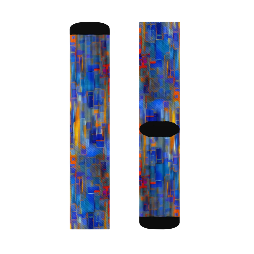 Neoplastique Flow on Socks — Left Sock