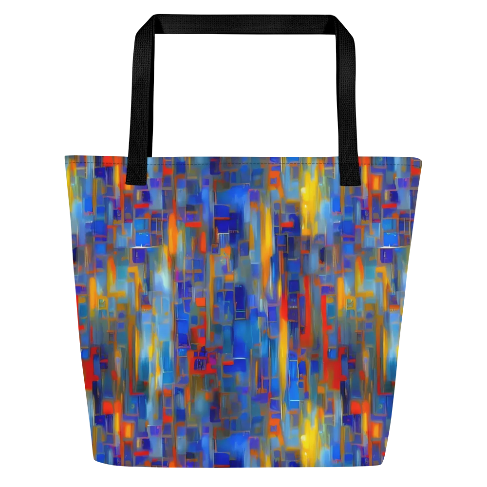 Neoplastique Flow on Large Tote Bag W/ Pocket — Front