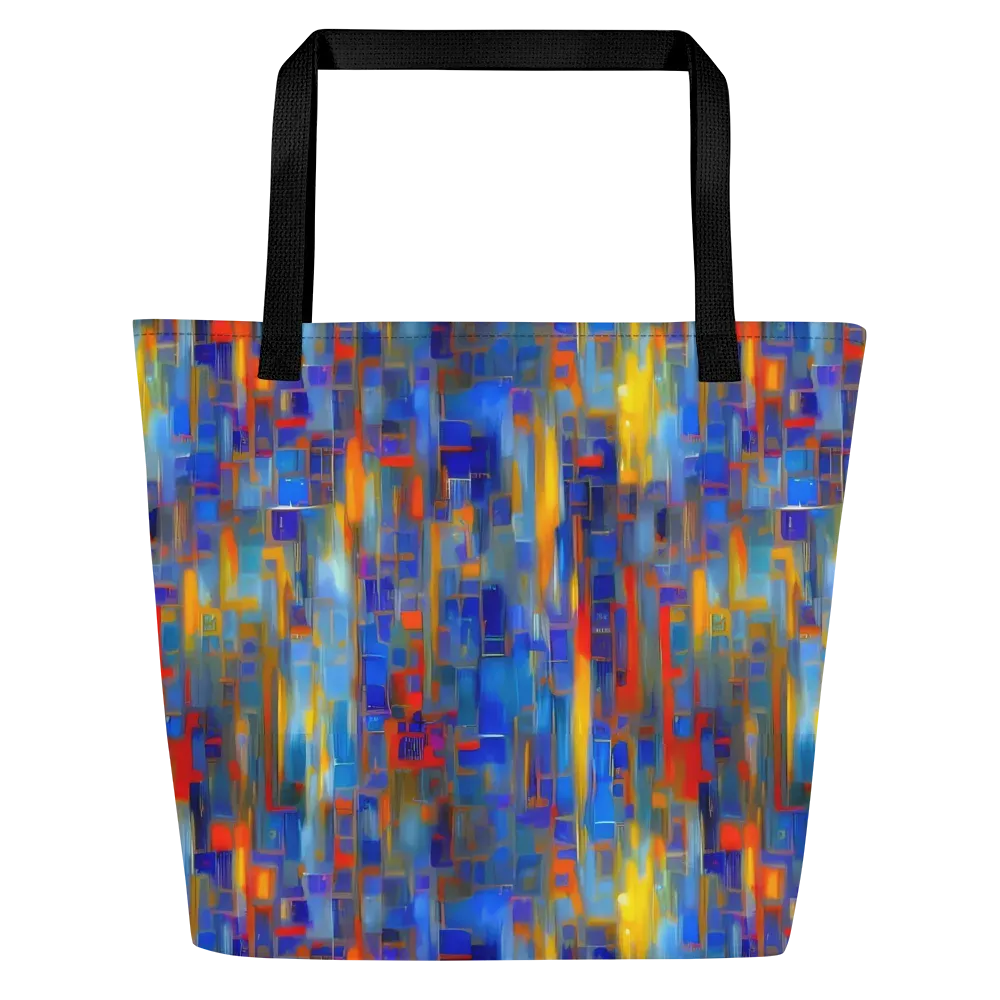 Neoplastique Flow on Large Tote Bag W/ Pocket — Front