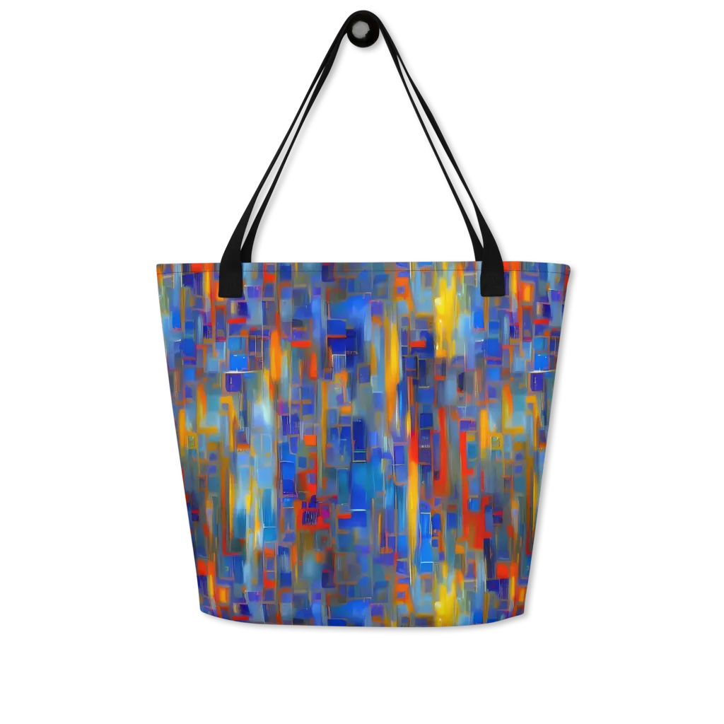 Neoplastique Flow on Large Tote Bag W/ Pocket — Front