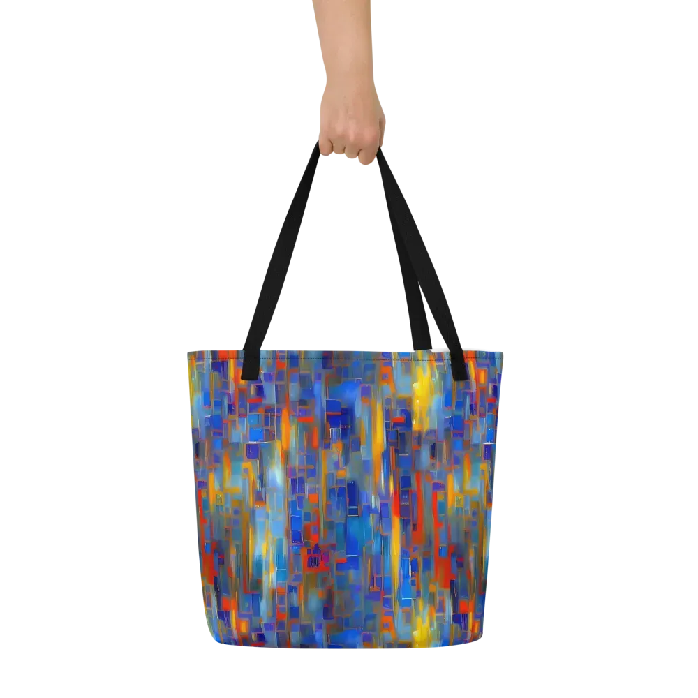Neoplastique Flow on Large Tote Bag W/ Pocket — Front