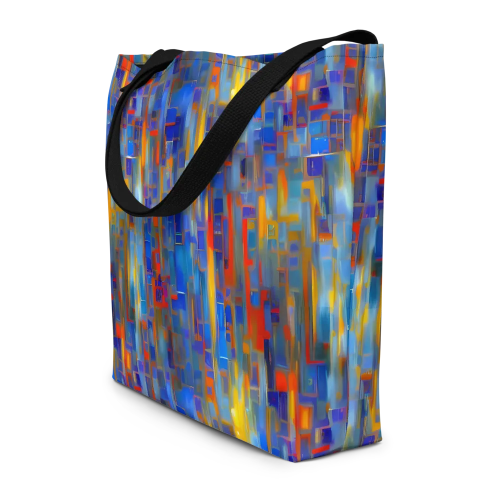 Neoplastique Flow on Large Tote Bag W/ Pocket — Front