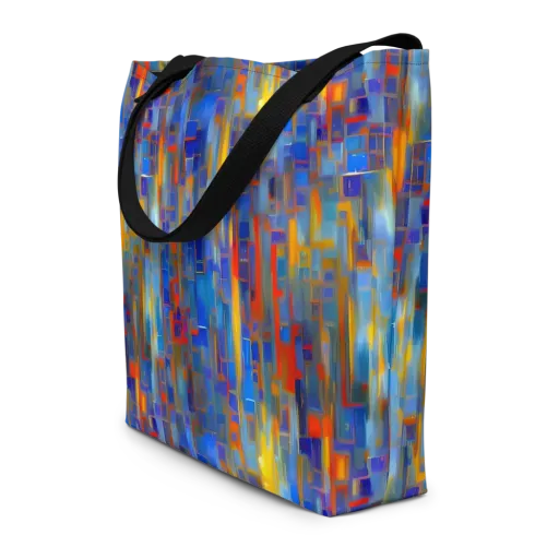 Neoplastique Flow on a Large Tote Bag W/ Pocket