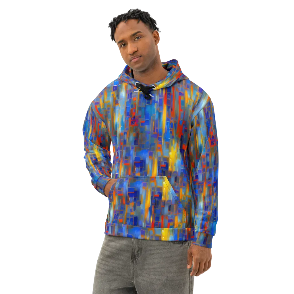Neoplastique Flow on Cotton Hoodie — Left Front