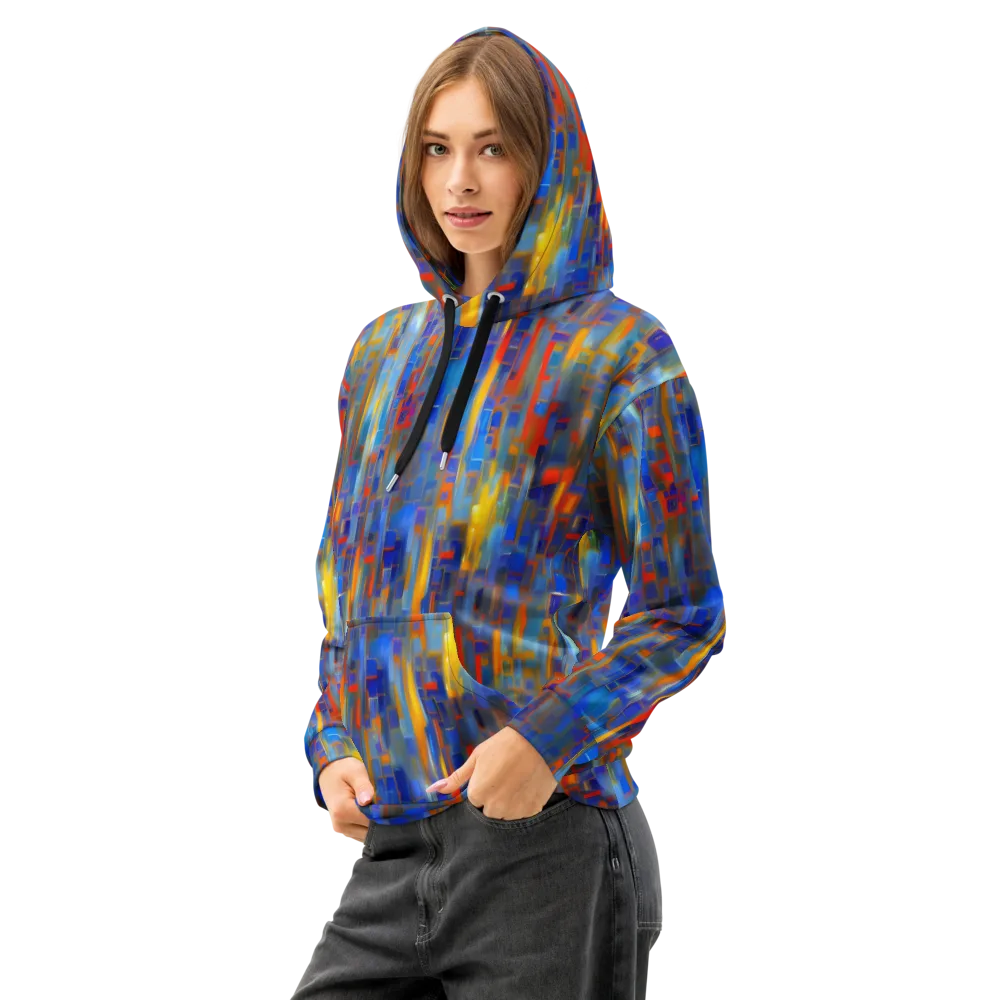 Neoplastique Flow on Cotton Hoodie — Left Front