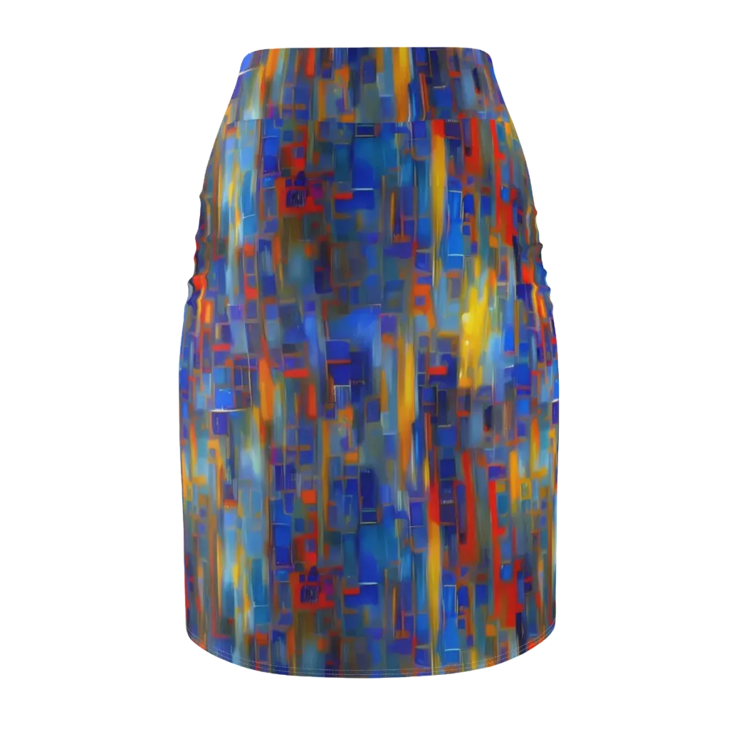 Neoplastique Flow on Pencil Skirt — Back