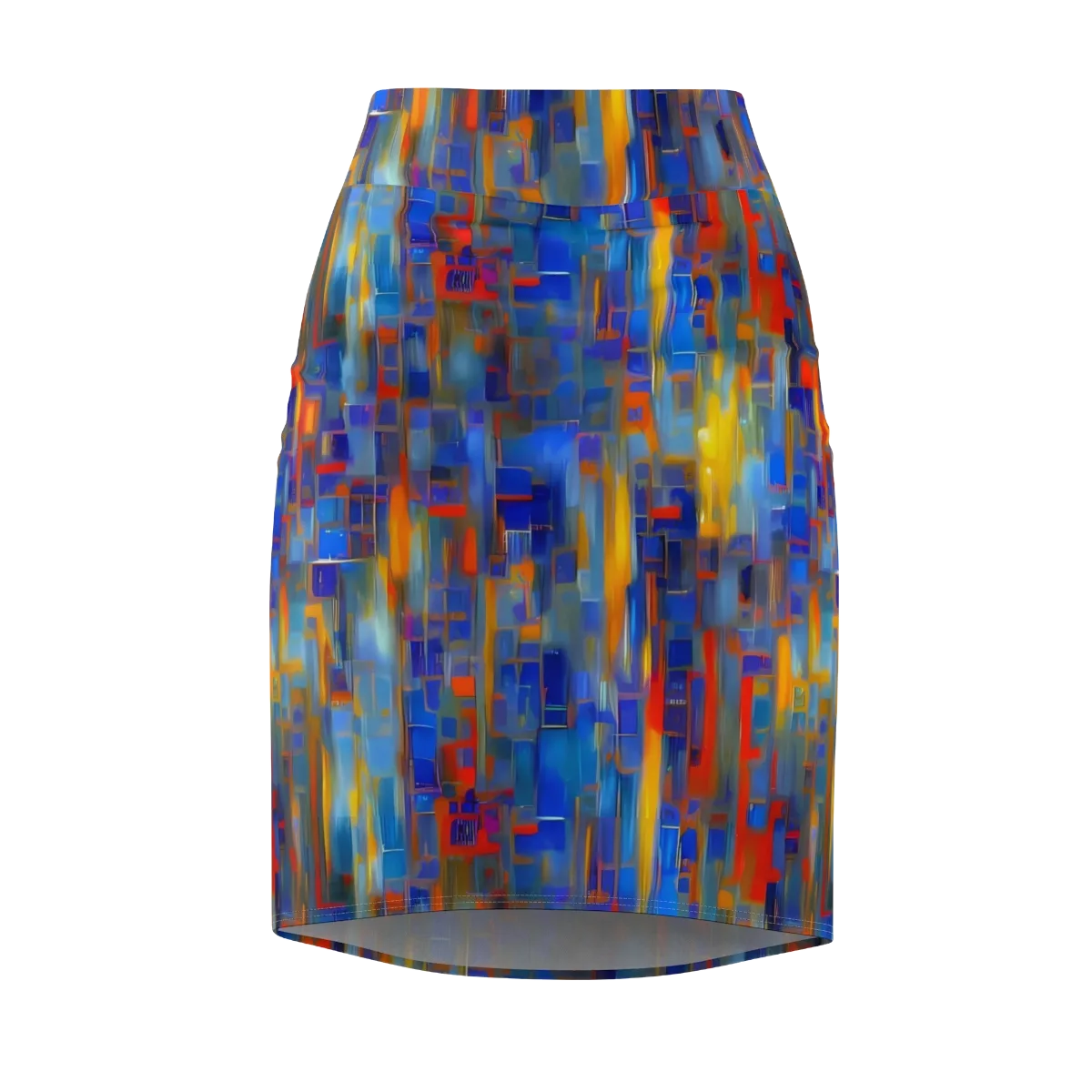 Neoplastique Flow on Pencil Skirt — Front