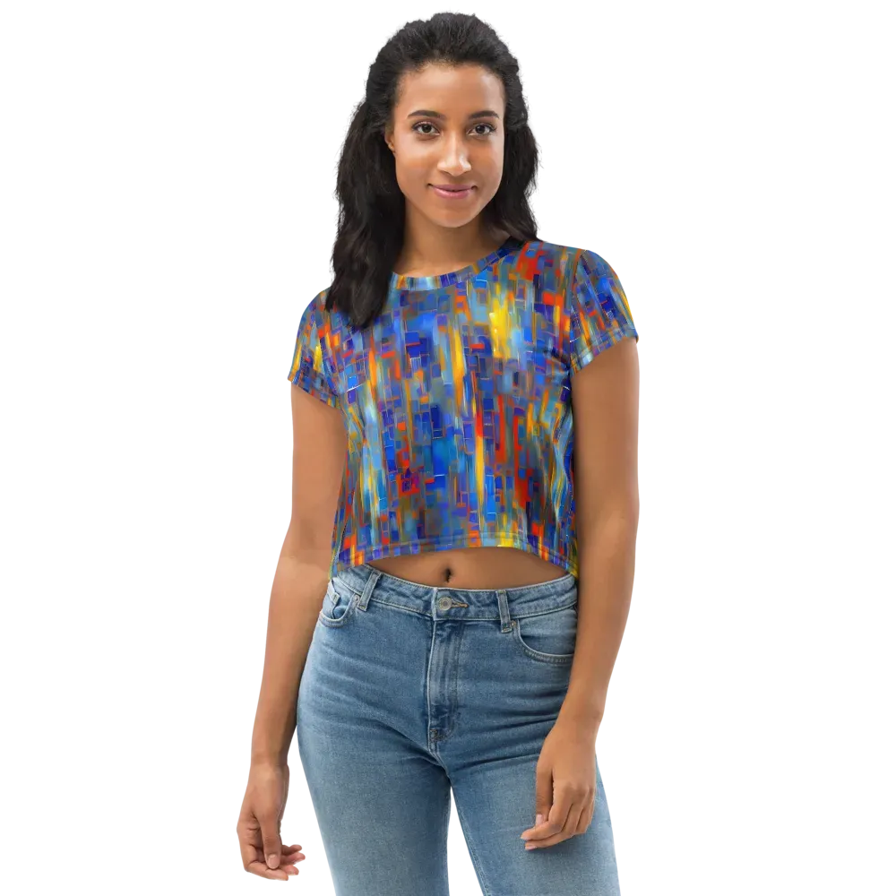 Neoplastique Flow on Crop Tee — Front
