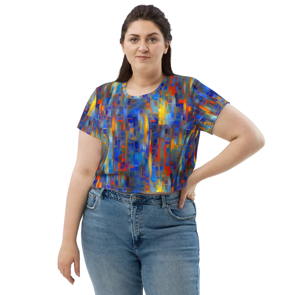 Neoplastique Flow on Crop Tee — Front