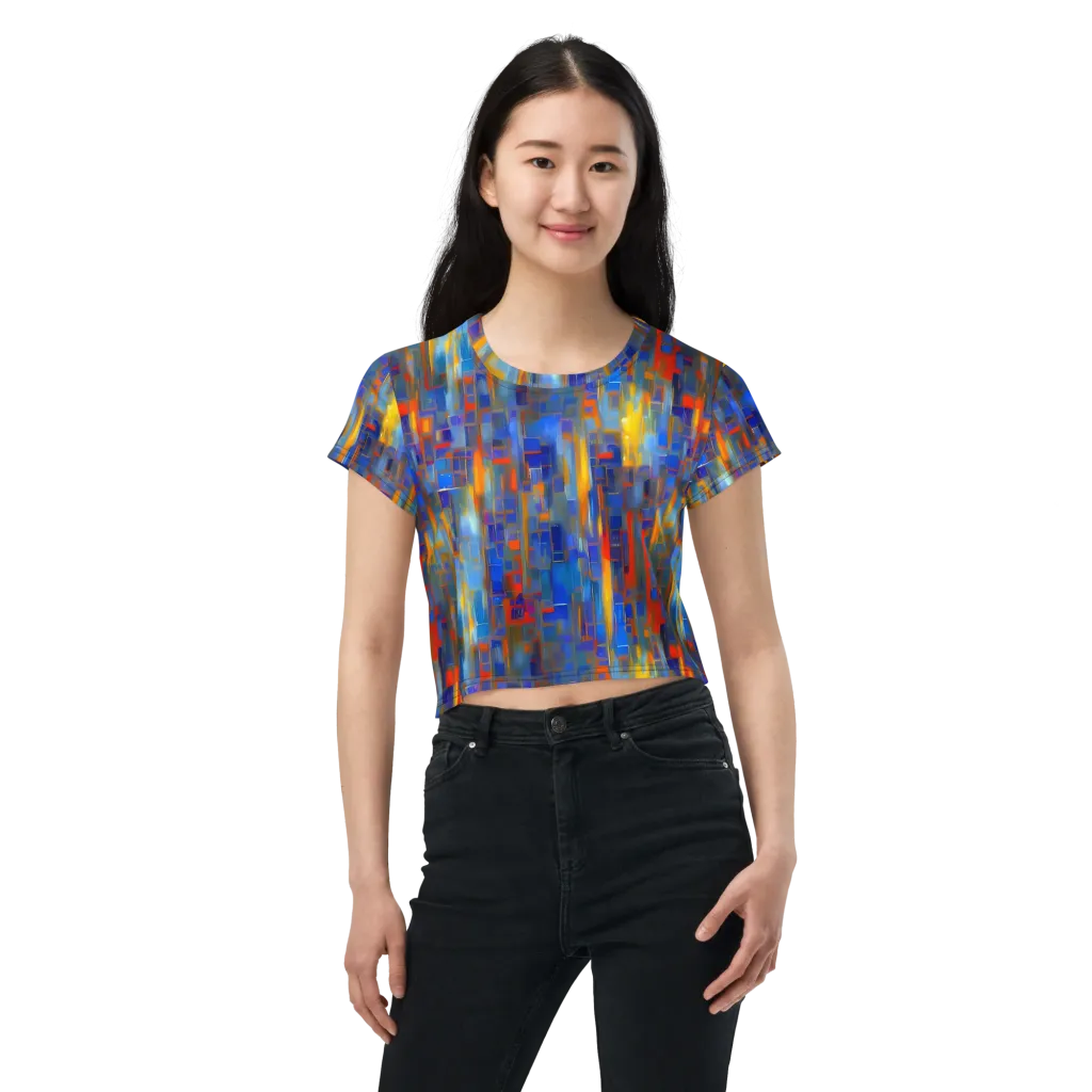 Neoplastique Flow on Crop Tee — Front