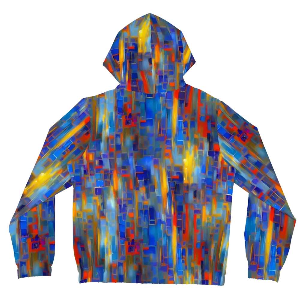 Neoplastique Flow on Women's Full-Zip Hoodie — Back