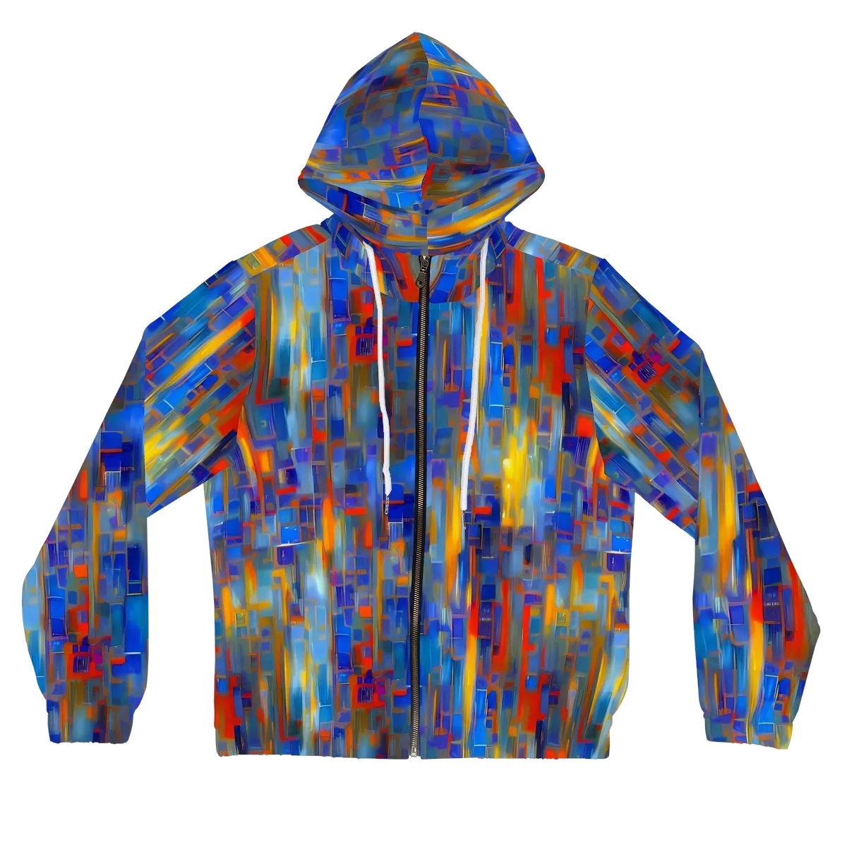 Neoplastique Flow on Women's Full-Zip Hoodie — Front