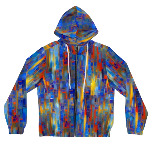 Neoplastique Flow on a Women's Full-Zip Hoodie