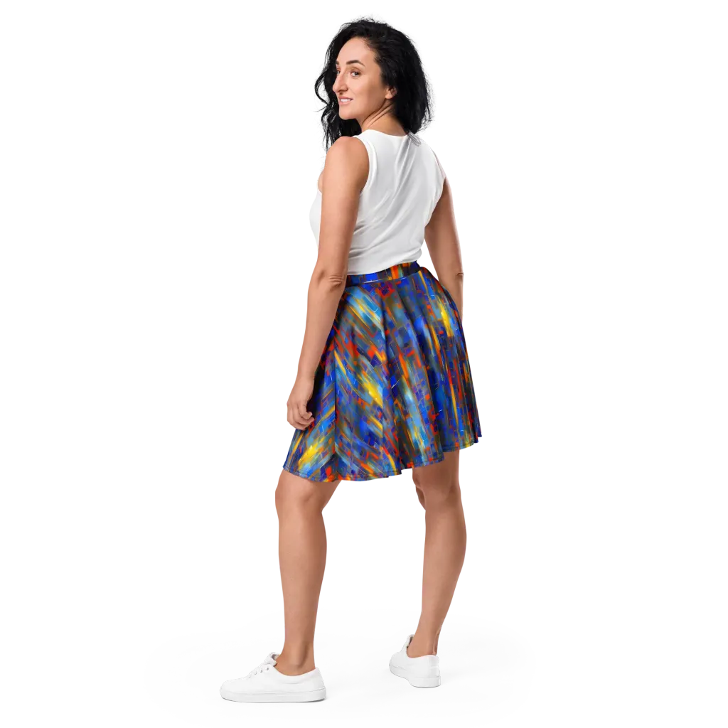 Neoplastique Flow on Skater Skirt — Back