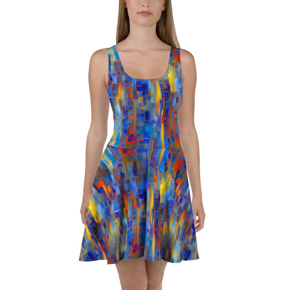 Neoplastique Flow on Skater Dress — Front
