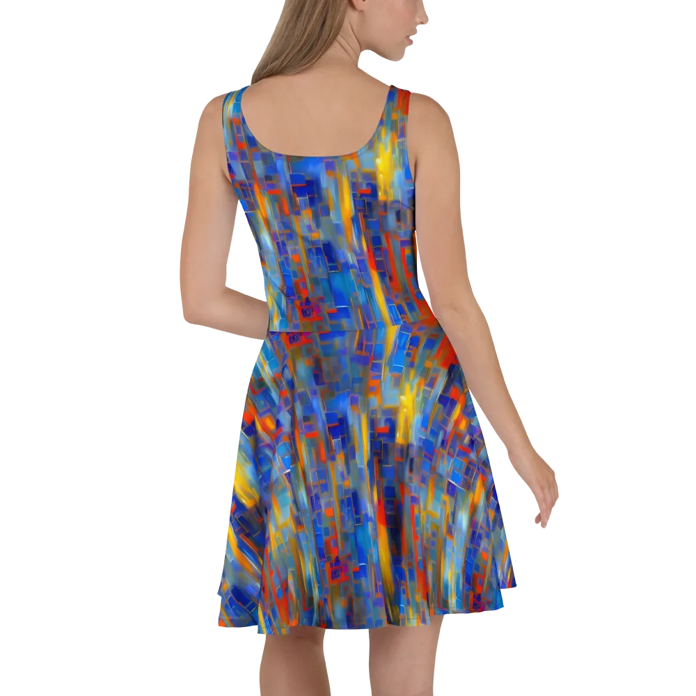 Neoplastique Flow on Skater Dress — Back