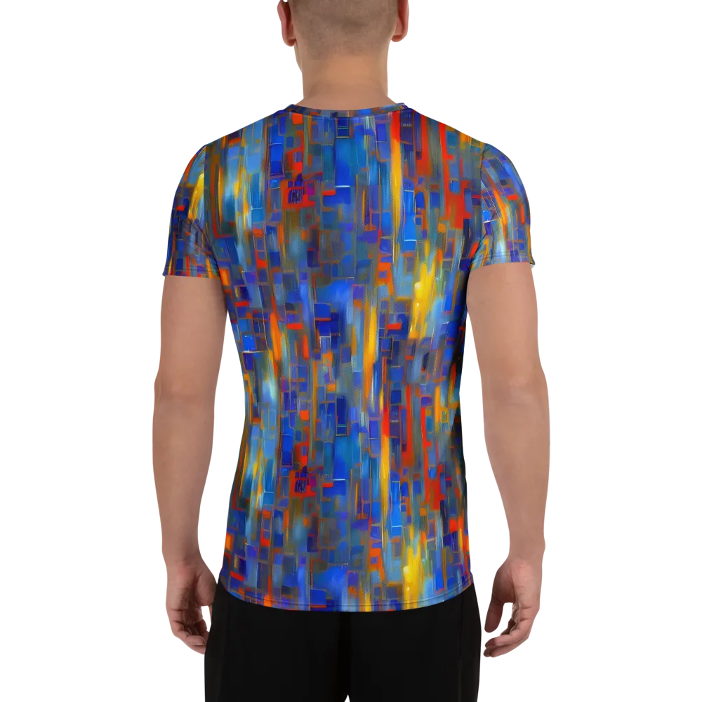 Neoplastique Flow on Men's Athletic T-Shirt — Back