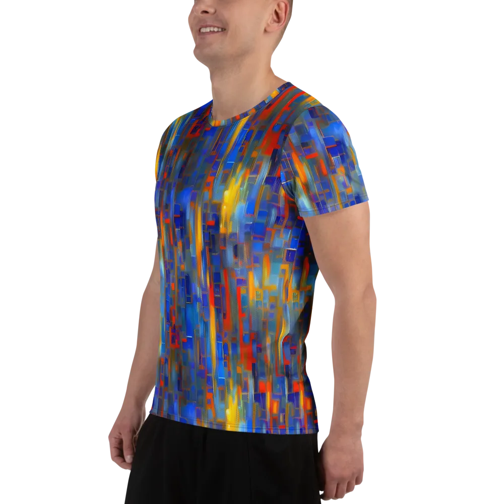 Neoplastique Flow on Men's Athletic T-Shirt — Left
