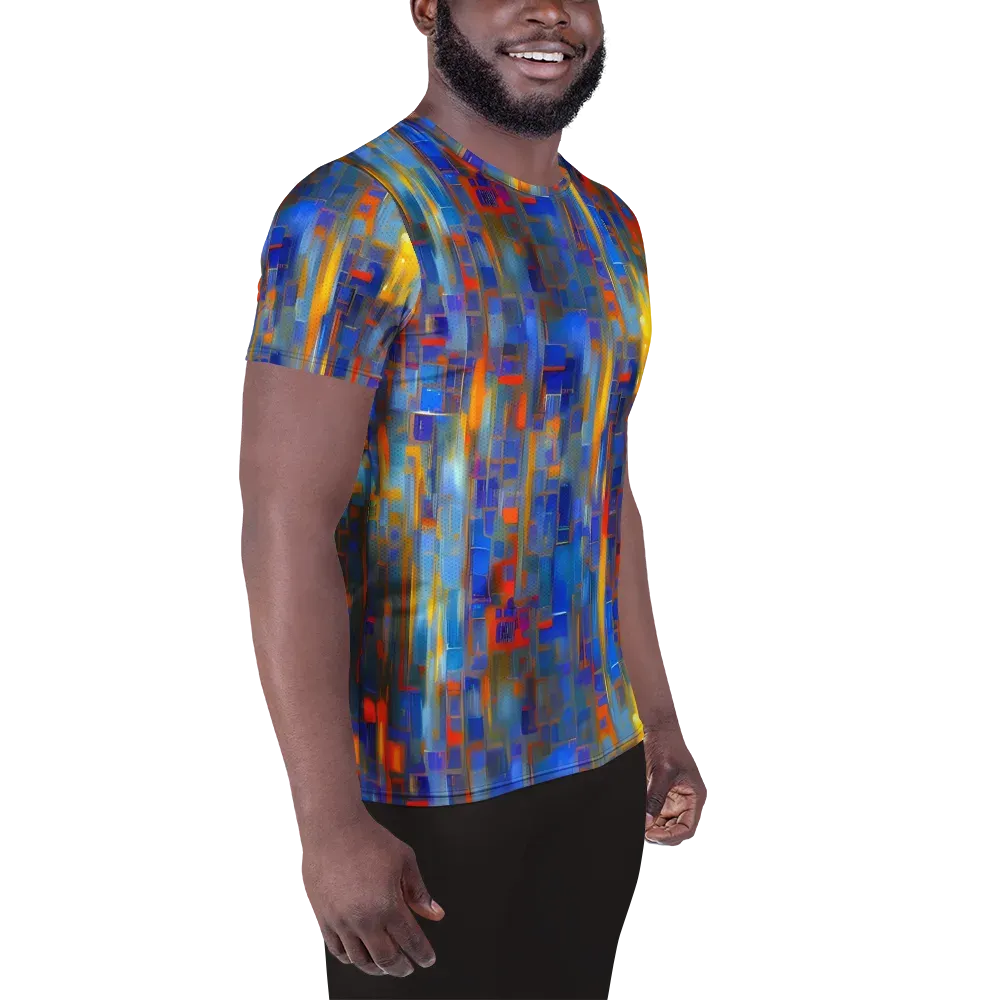 Neoplastique Flow on Men's Athletic T-Shirt — Right