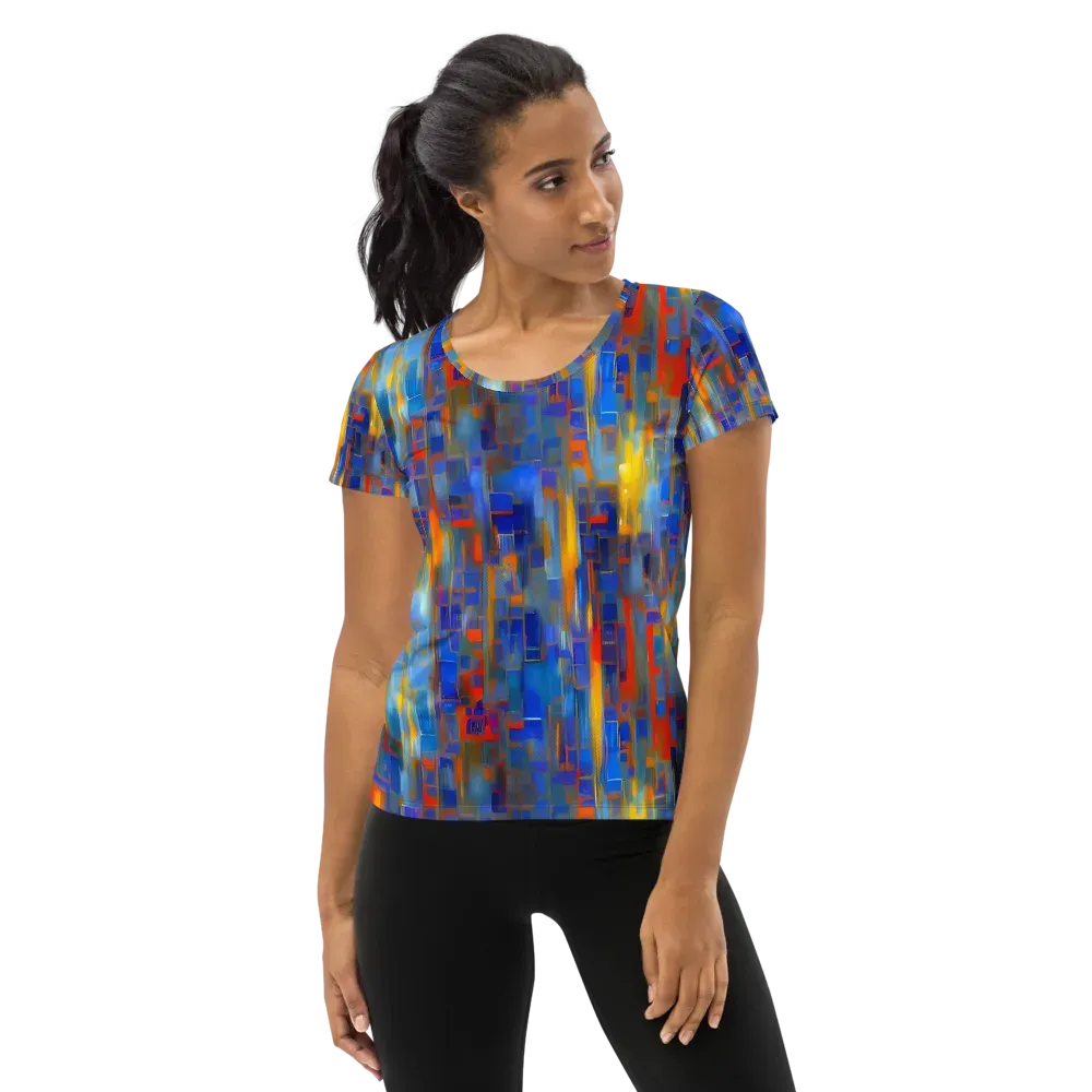 Neoplastique Flow on Women's Athletic T-Shirt — Front