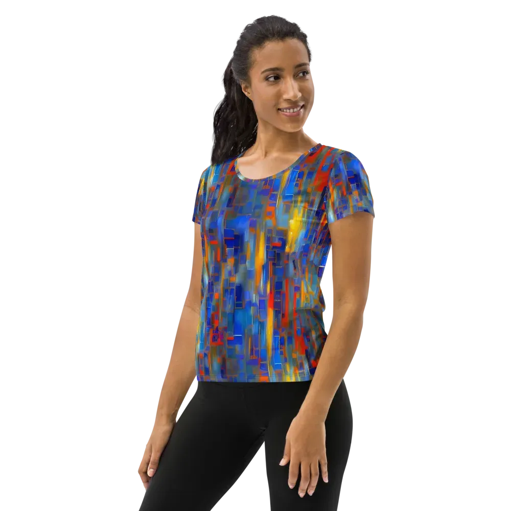 Neoplastique Flow on Women's Athletic T-Shirt — Left