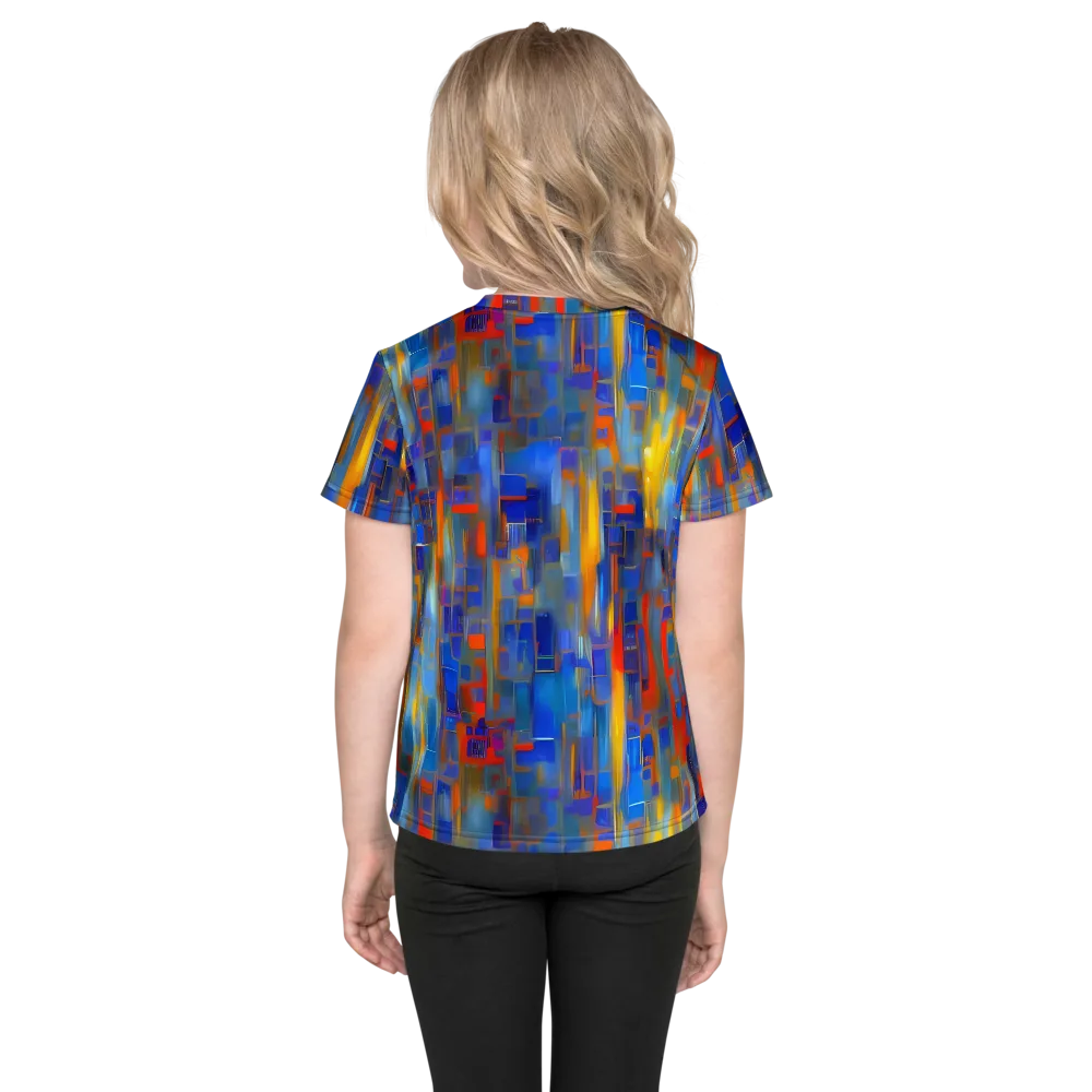 Neoplastique Flow on Kids Crew Neck T-Shirt — Back