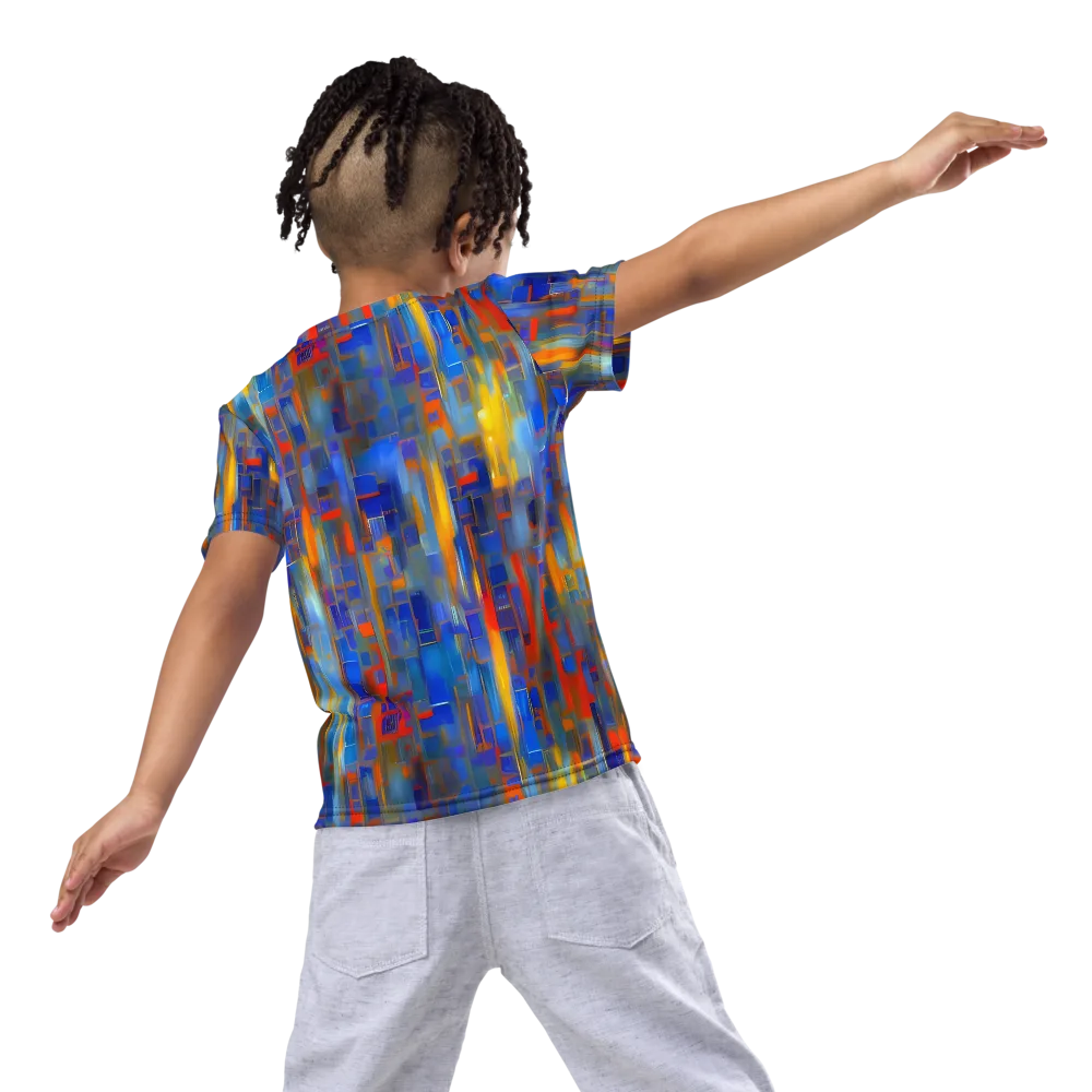 Neoplastique Flow on Kids Crew Neck T-Shirt — Back