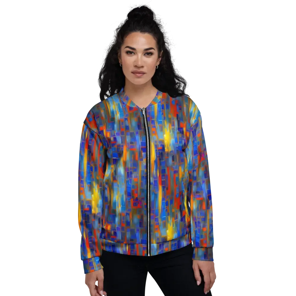 Neoplastique Flow on Bomber Jacket — Front