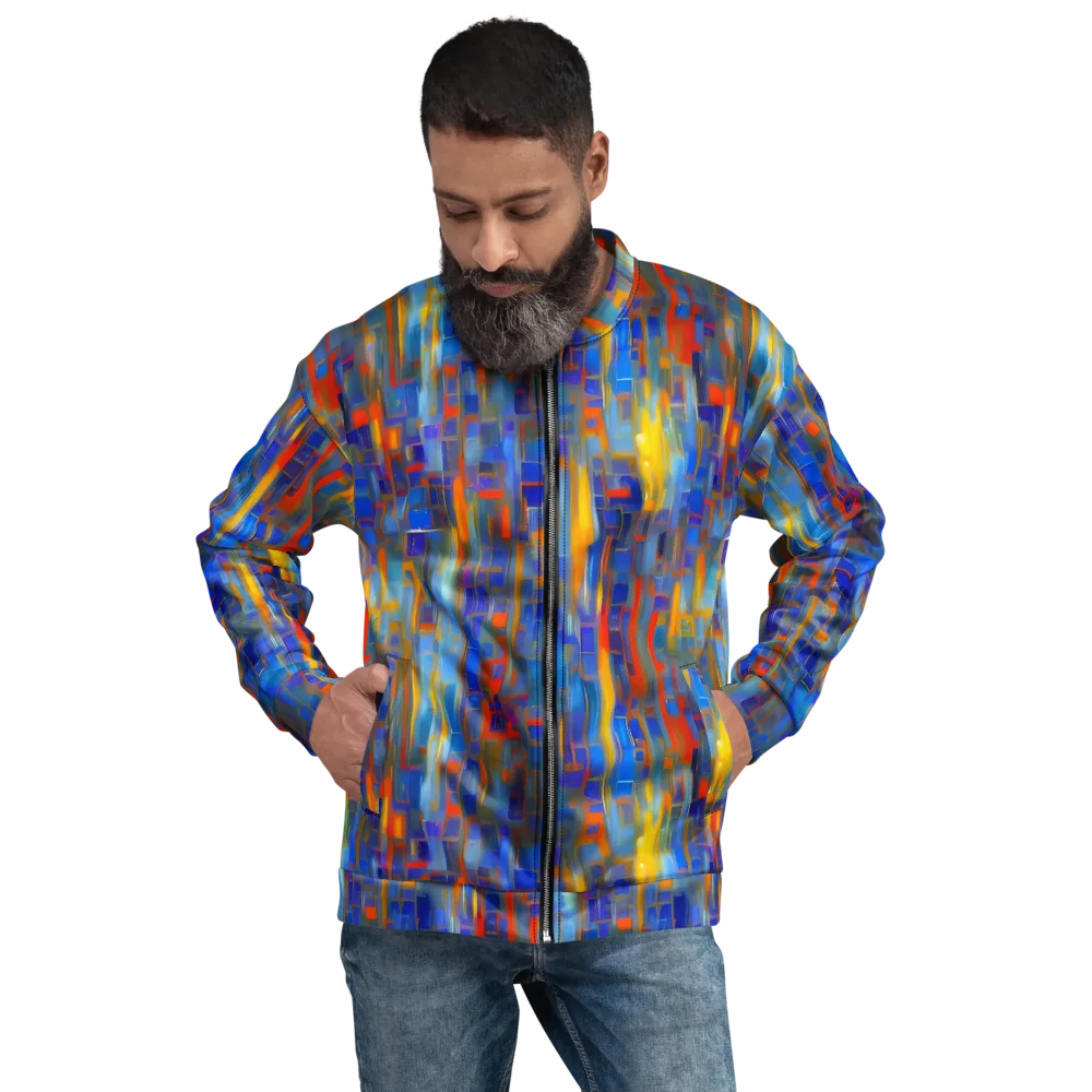 Neoplastique Flow on Bomber Jacket — Front