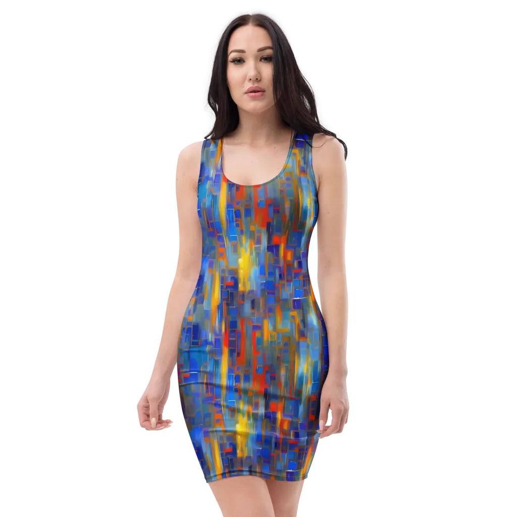 Neoplastique Flow on Bodycon Dress — Front