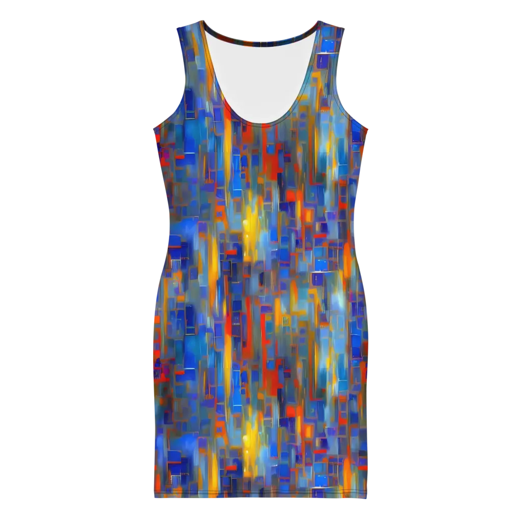 Neoplastique Flow on Bodycon Dress — Front