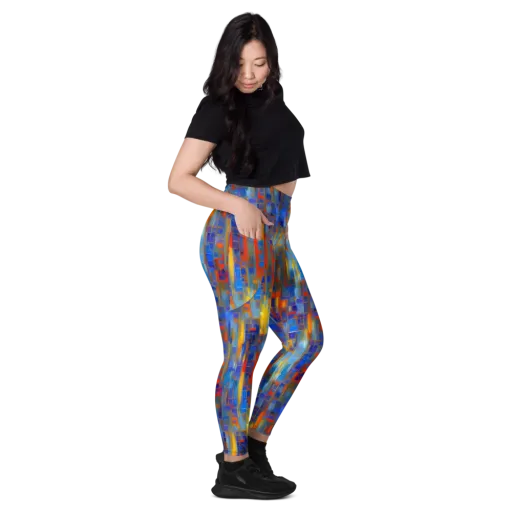 Neoplastique Flow on a Leggings with Pockets
