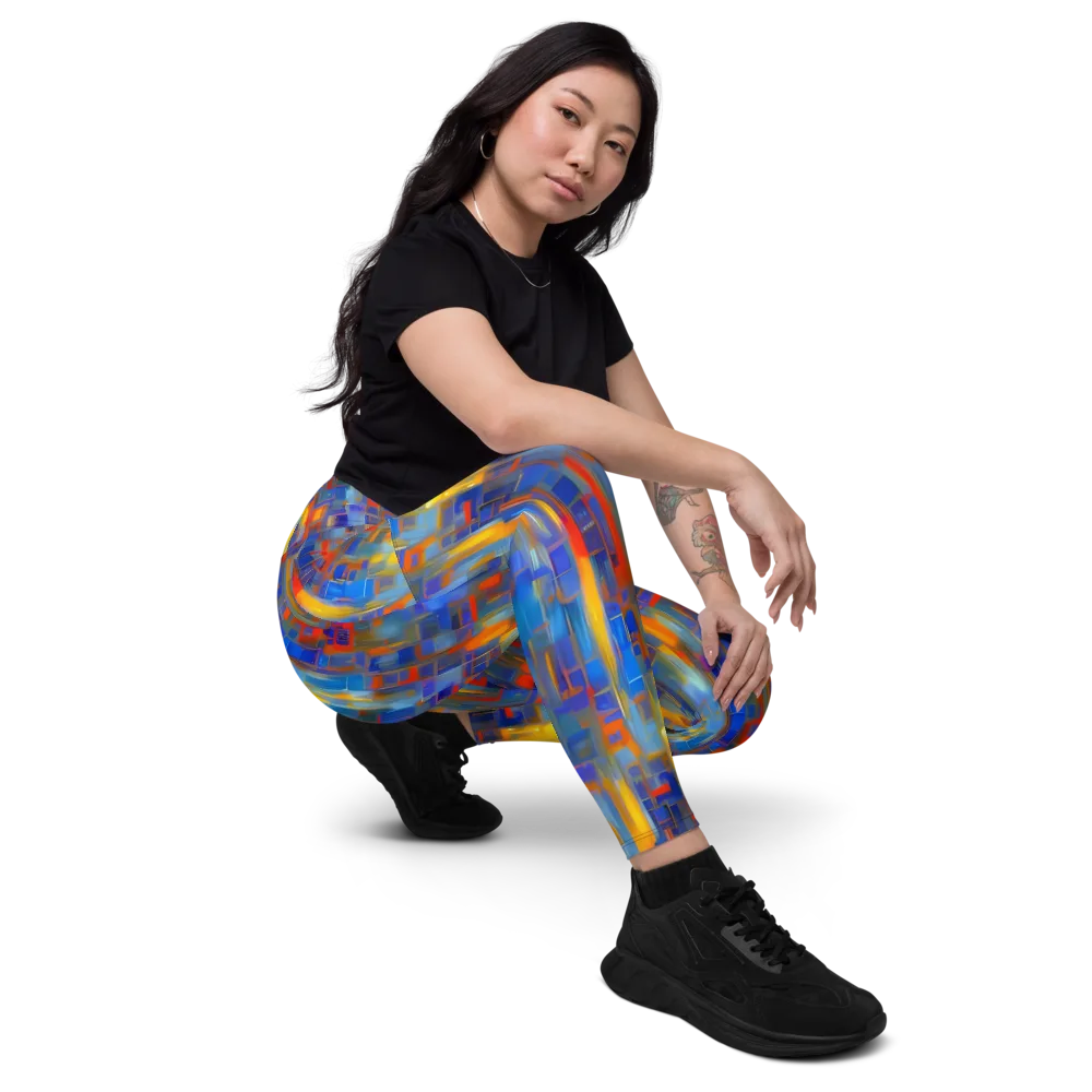 Neoplastique Flow on Leggings with Pockets — Right Front