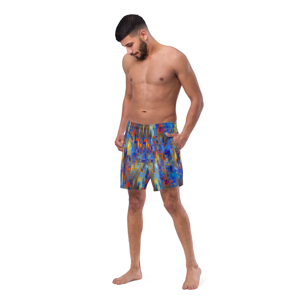 Neoplastique Flow on Swim Trunks — Left Front