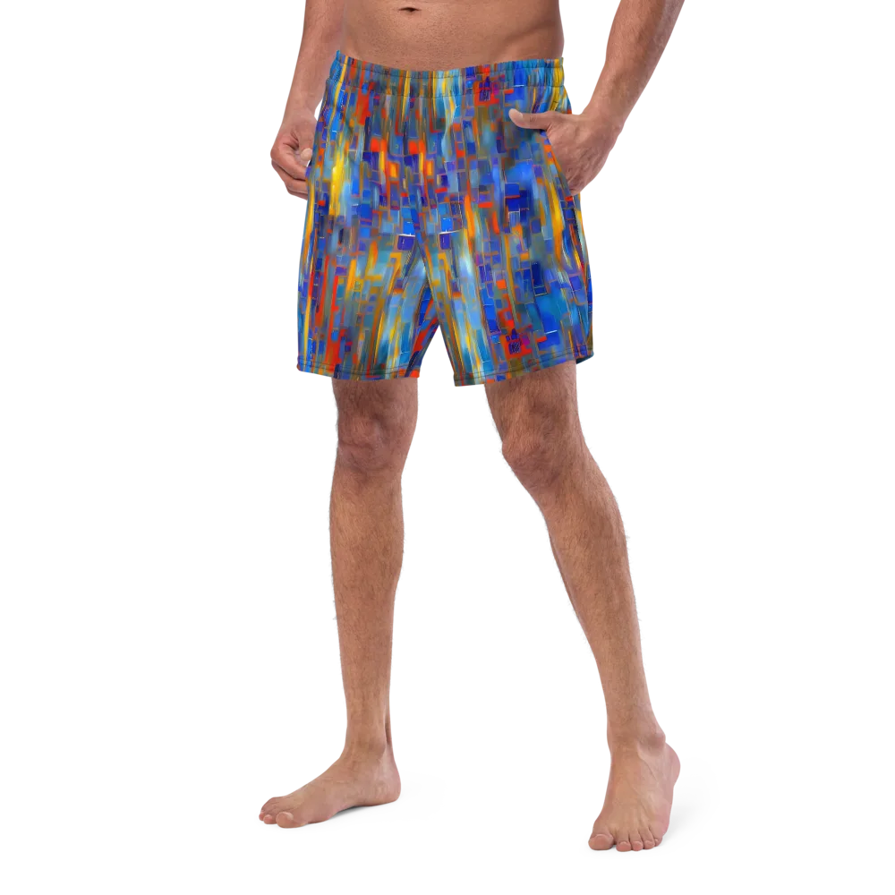 Neoplastique Flow on Swim Trunks — Left Front