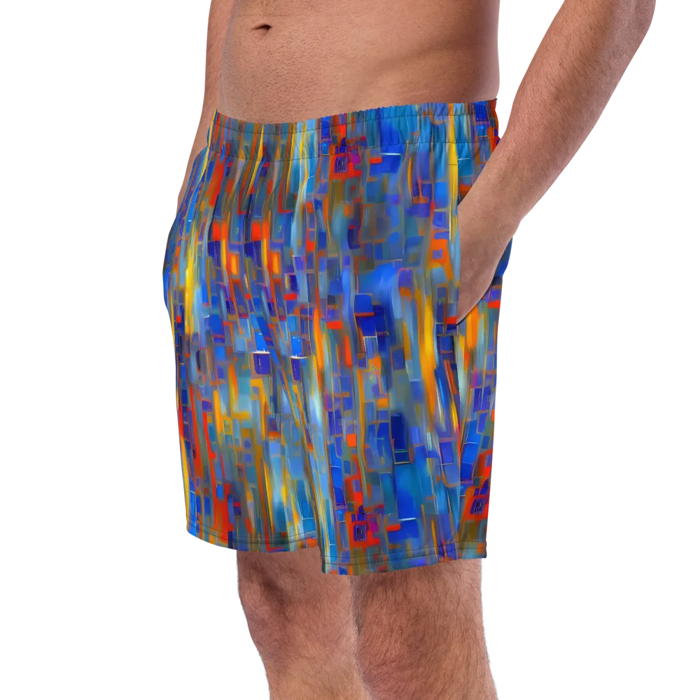 Neoplastique Flow on Swim Trunks — Left Front
