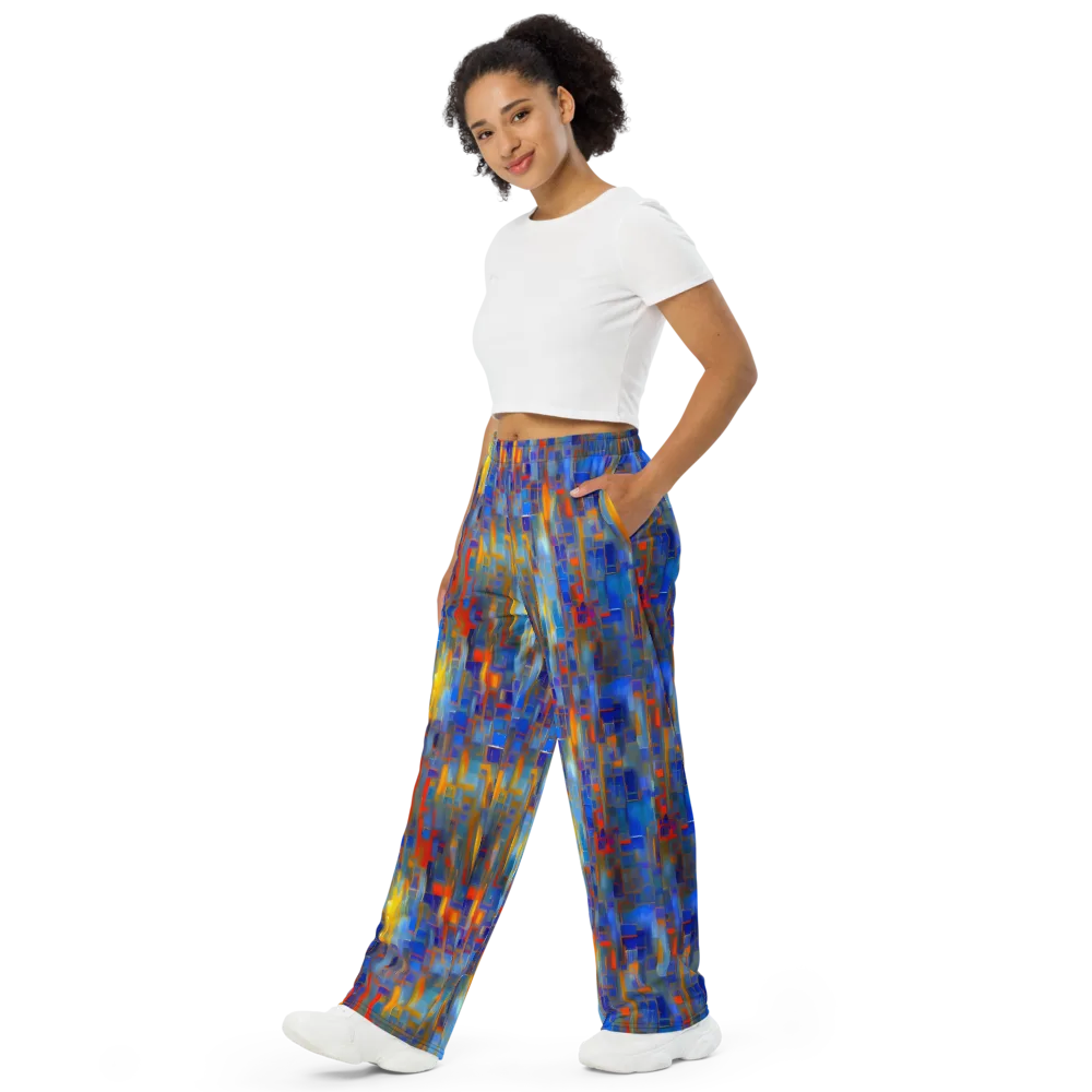 Neoplastique Flow on Wide-Leg Pants — Left Front