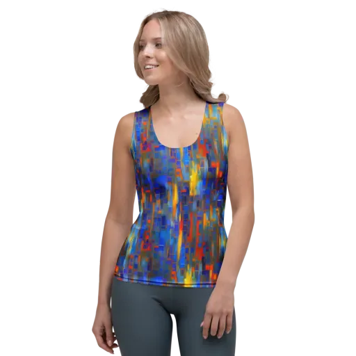 Neoplastique Flow on a Women's Tank Top