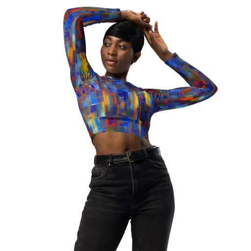 Neoplastique Flow on a Long Sleeve Crop Top