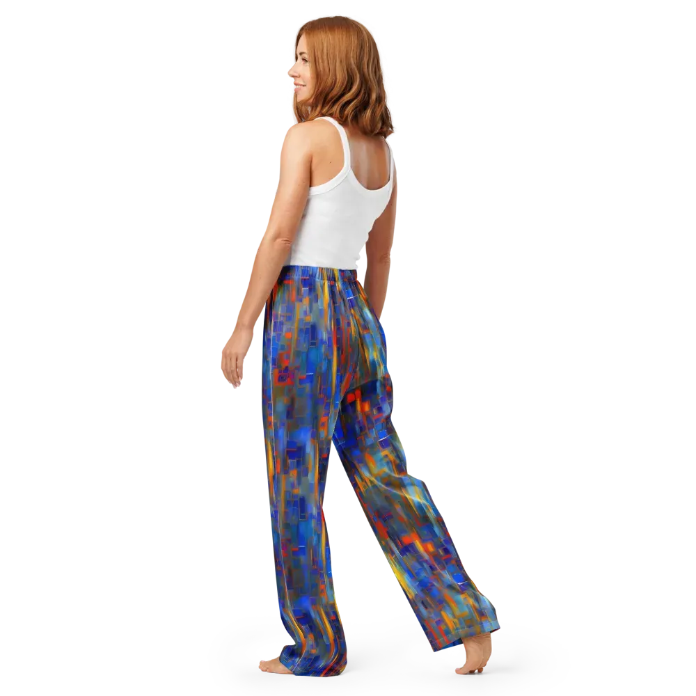 Neoplastique Flow on Women's Pajama Pants — Back