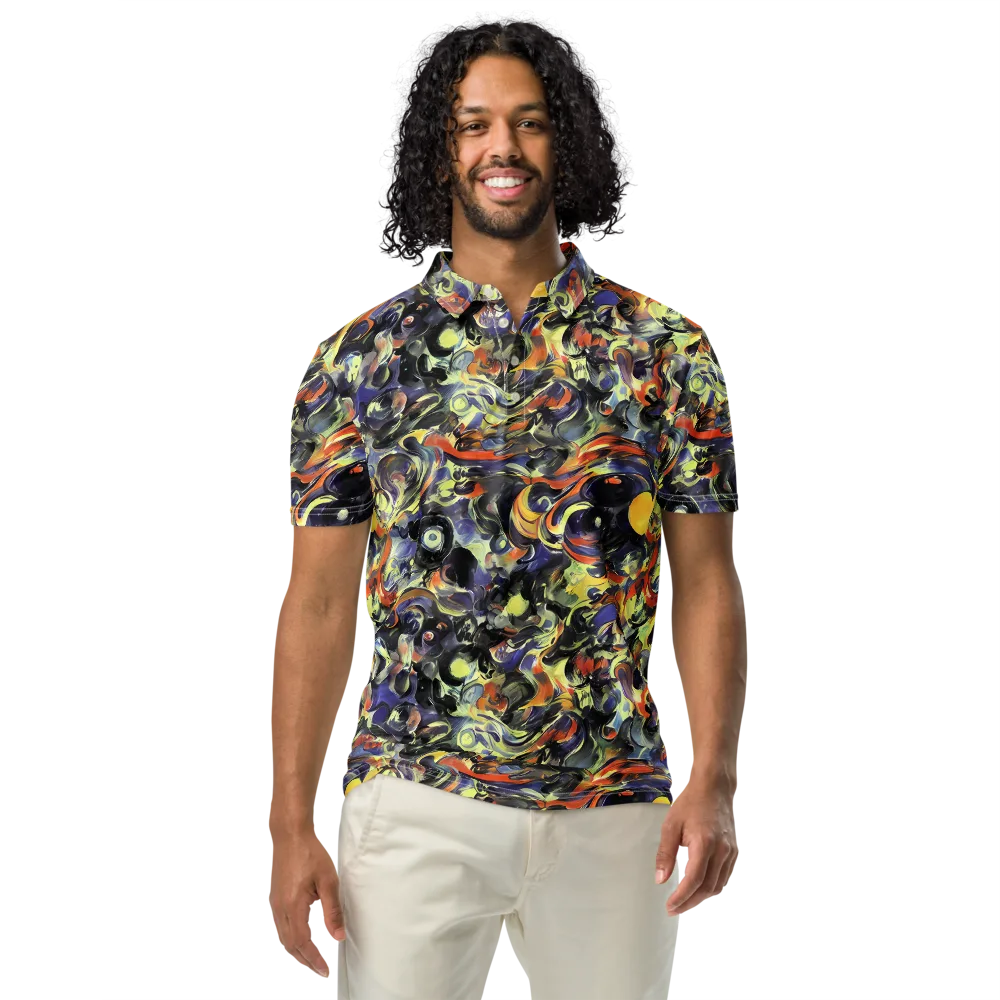 Twilight Chaos on Men's Slim Fit Polo Shirt — Front