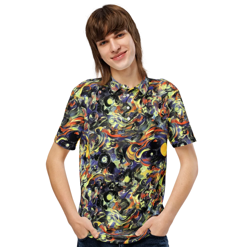 Twilight Chaos on Men's Slim Fit Polo Shirt — Front