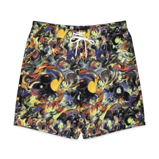 Twilight Chaos on a Men's Board Shorts