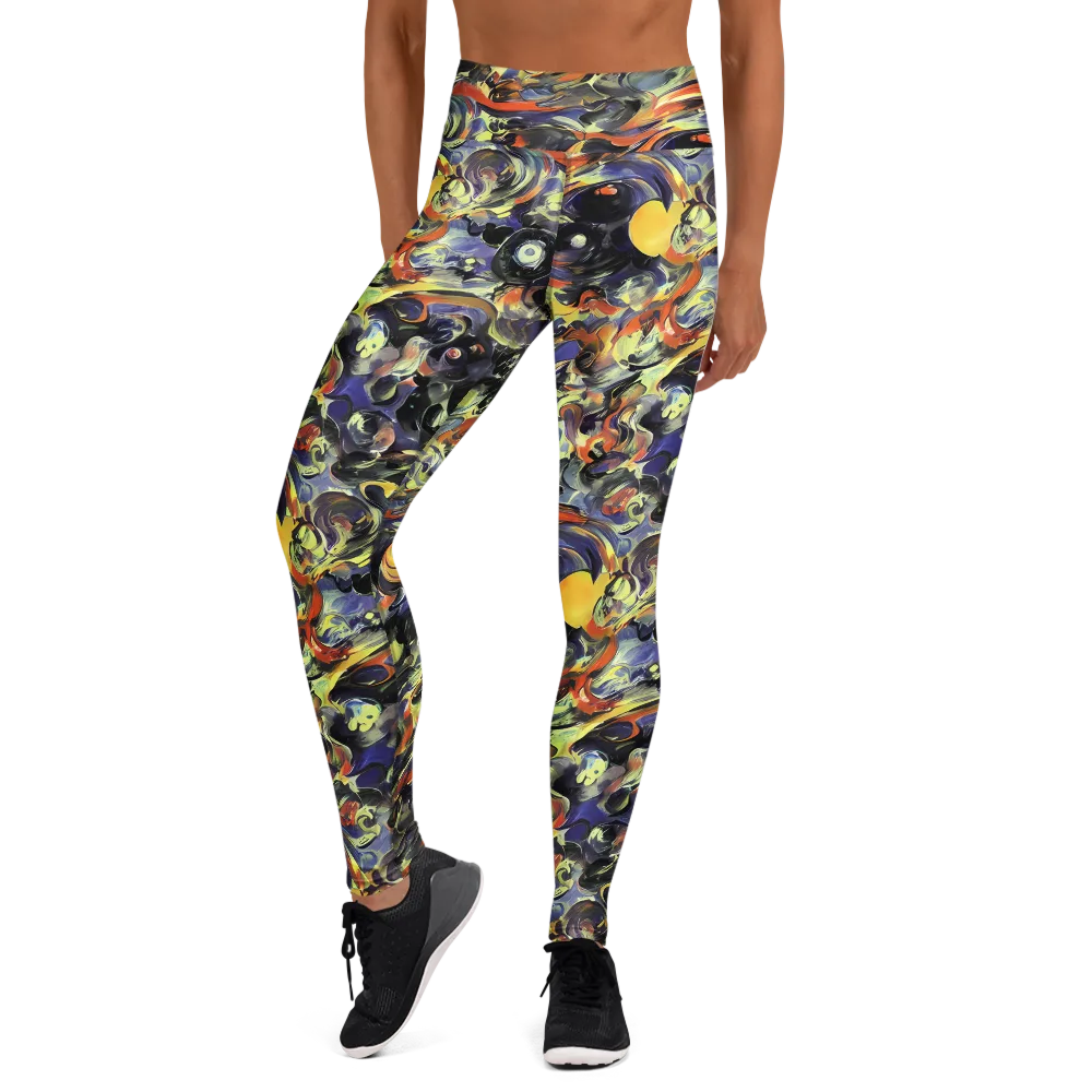 Twilight Chaos on Yoga Leggings — Front