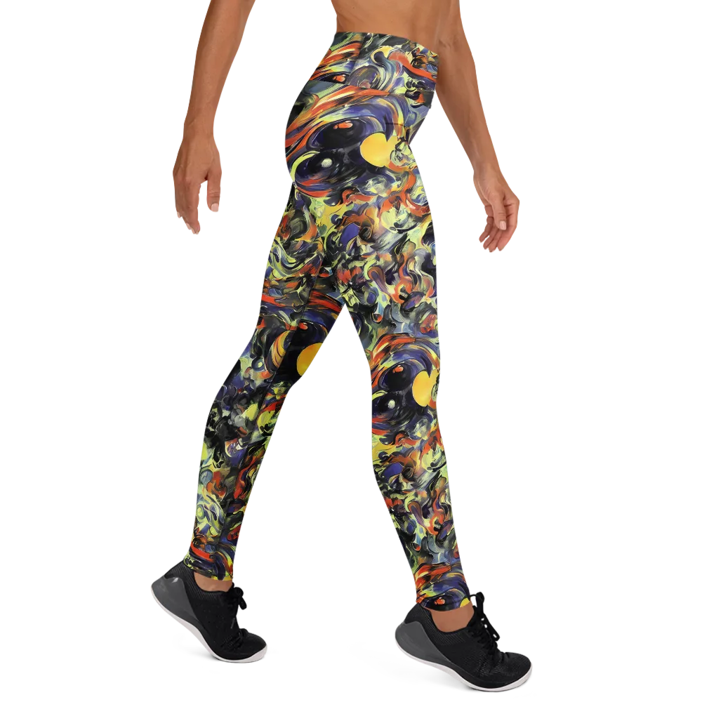 Twilight Chaos on Yoga Leggings — Right