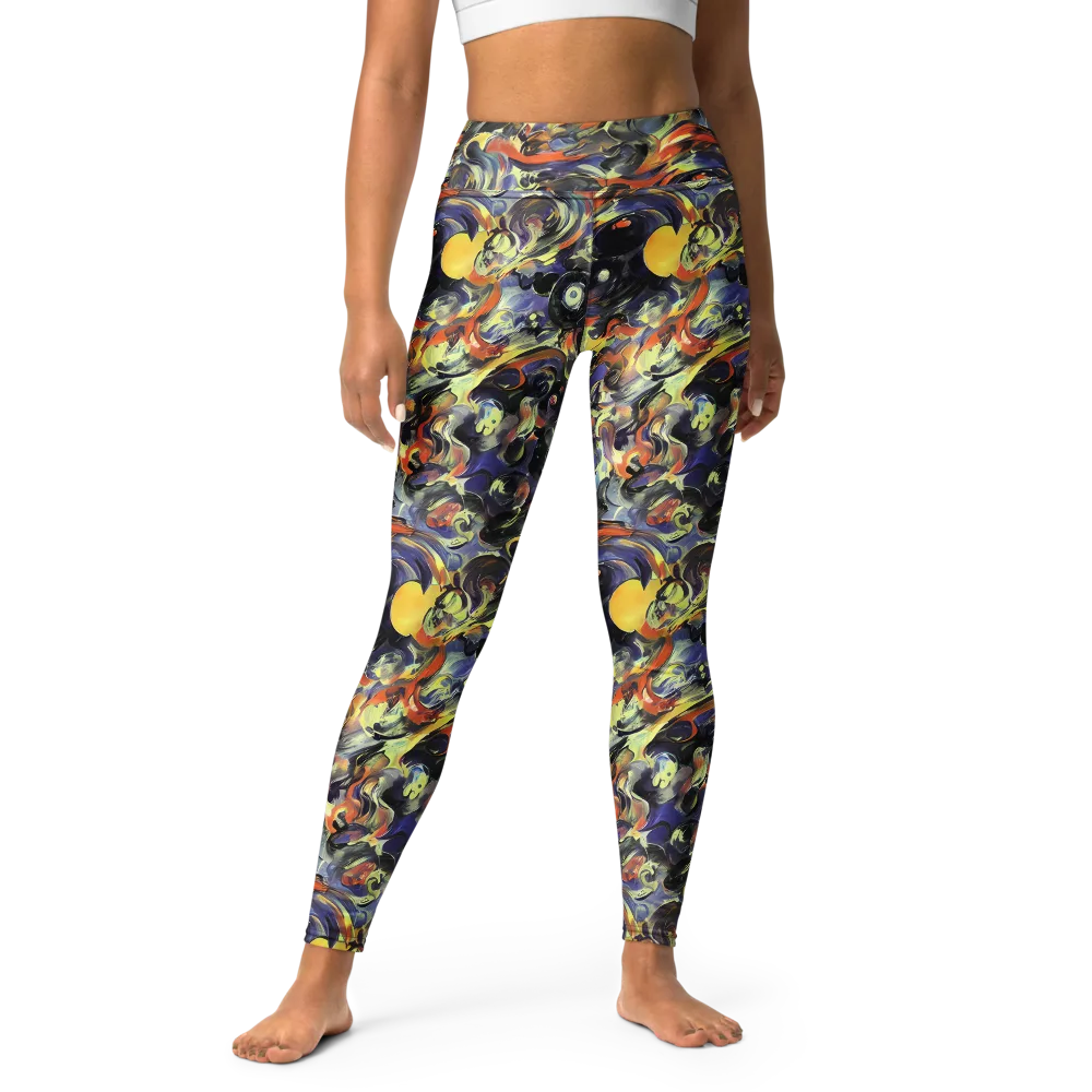 Twilight Chaos on Yoga Leggings — Front